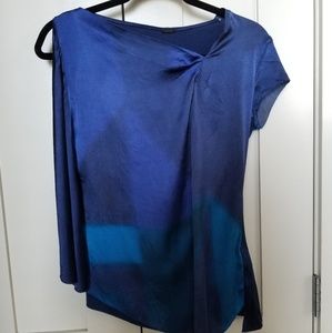 Silk Blue and Purple Top